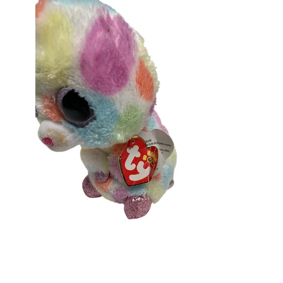 Ty Beanie Boos Silk Bloomy 6 in tall Plush stuffed Animal Doll Toy Rainbow Multi - Picture 2 of 5